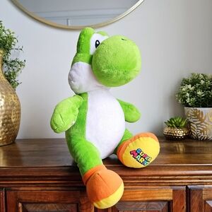 Nintendo / Build-A-Bear Super Mario Yoshi Plush 14” Green Stuffed Animal 2018